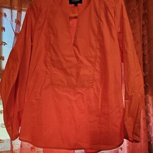Banana Republic Women's Bright Orange Casual Shirt